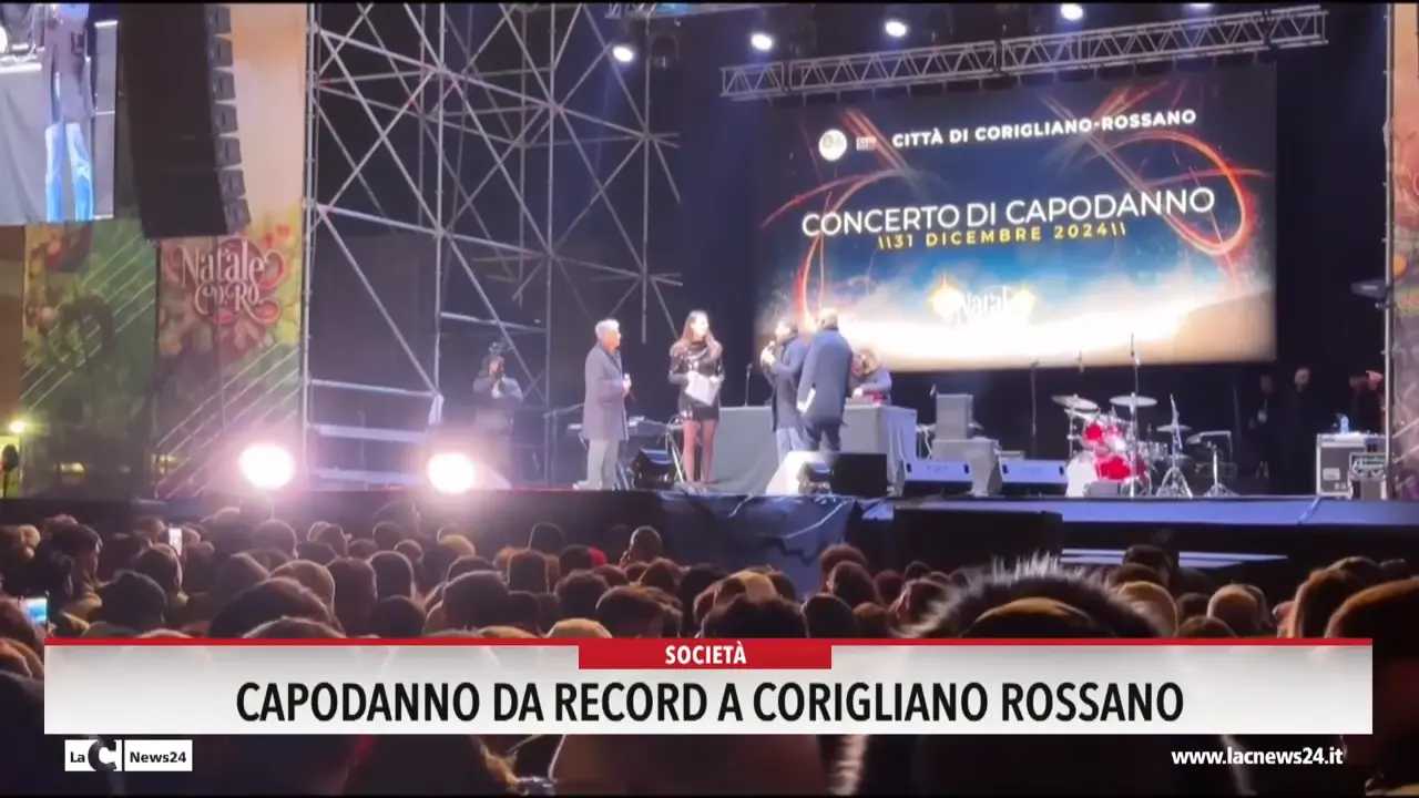 Capodanno da record a Corigliano Rossano