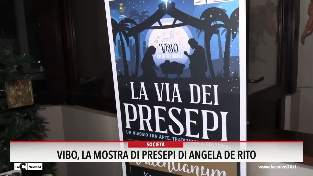 Vibo, la mostra di presepi di Angela De Rito