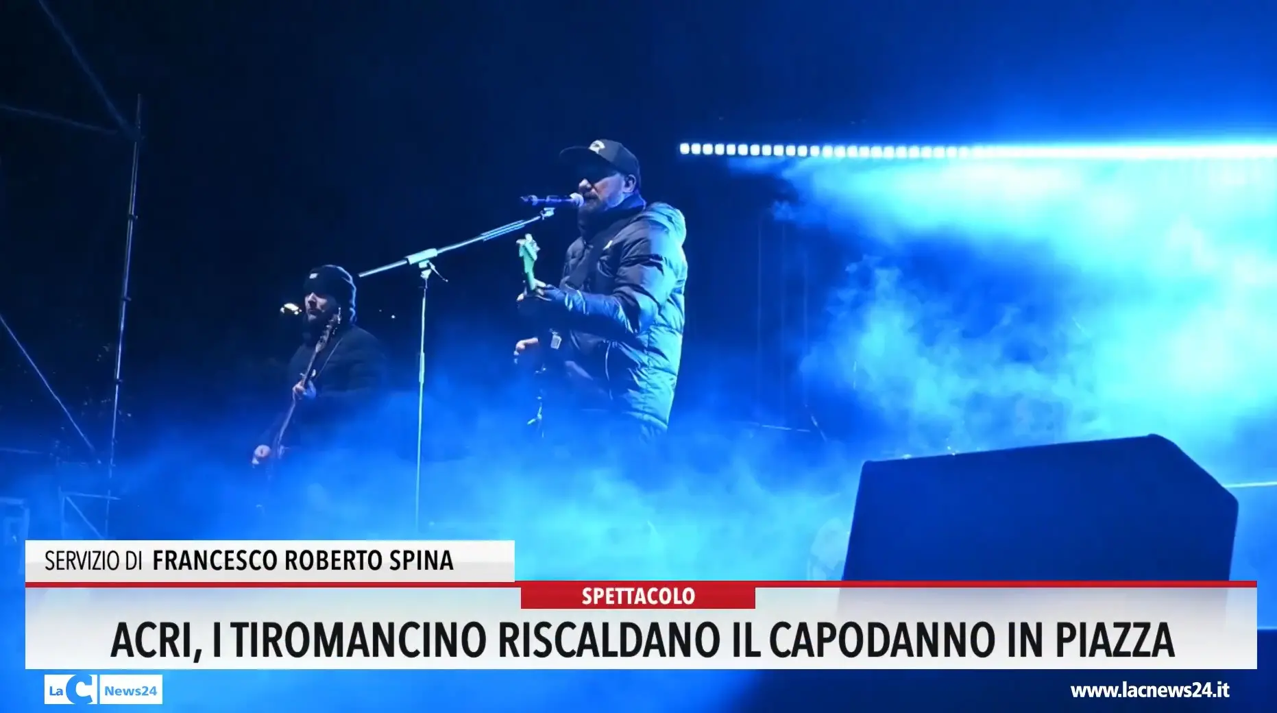 Acri, i Tiromancino riscaldano il Capodanno in piazza