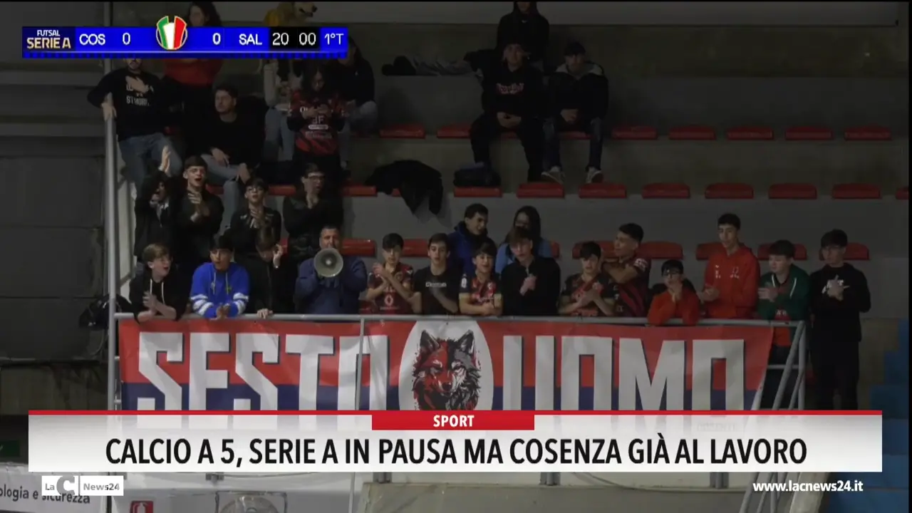 Calcio a 5, serie A in pausa ma Cosenza già al lavoro