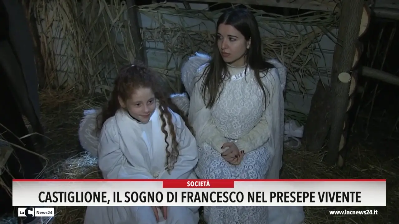 Castiglione, il sogno di Francesco nel presepe vivente