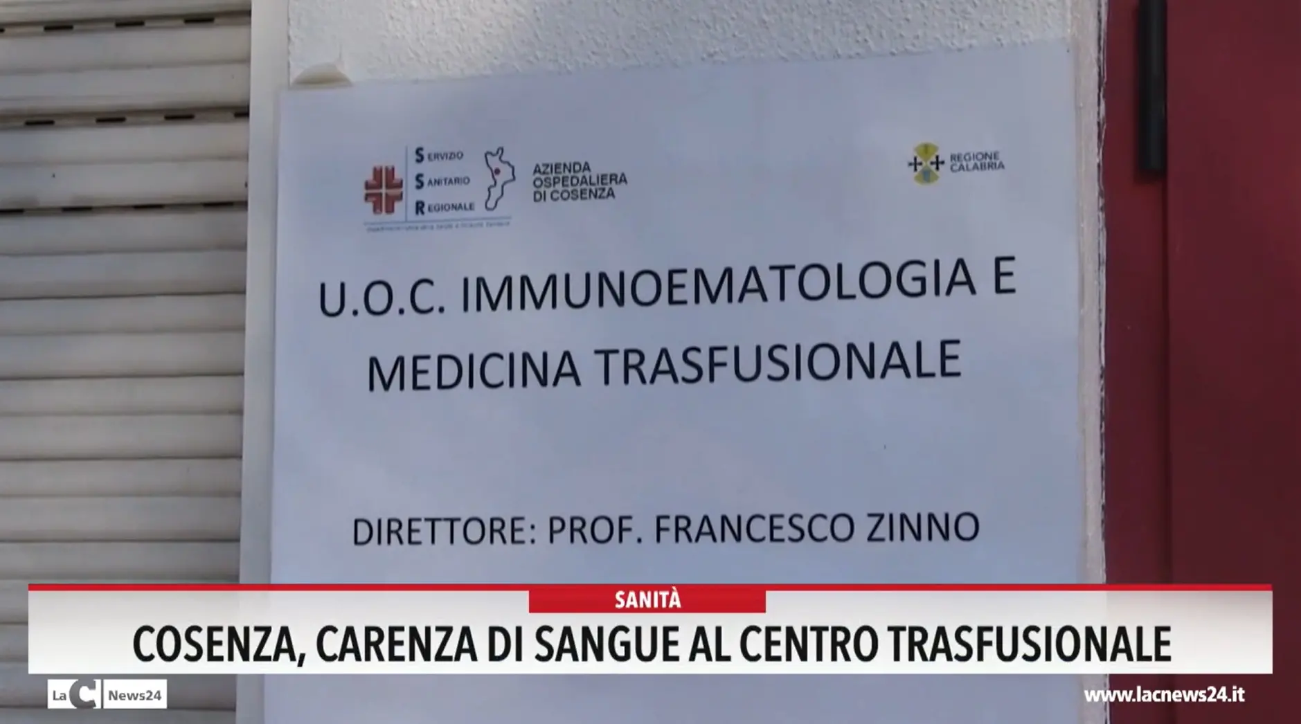 Cosenza, carenza di sangue al centro trasfusione