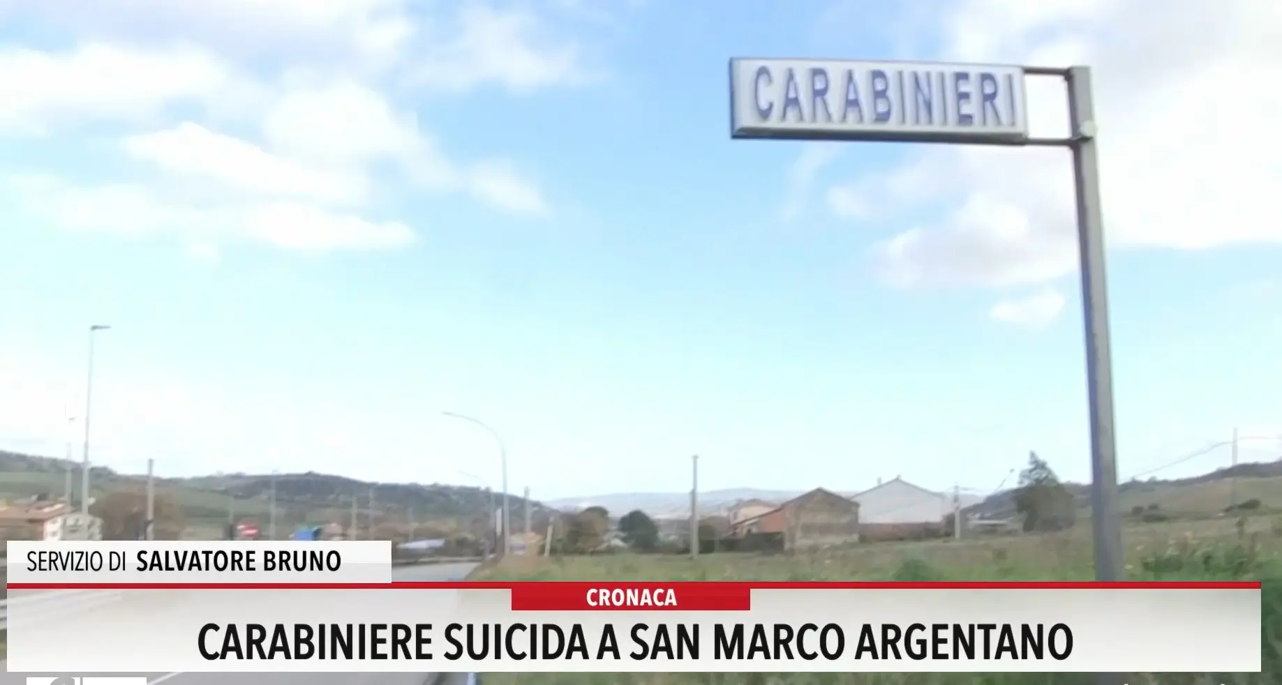 Carabiniere suicida a San Marco Argentano