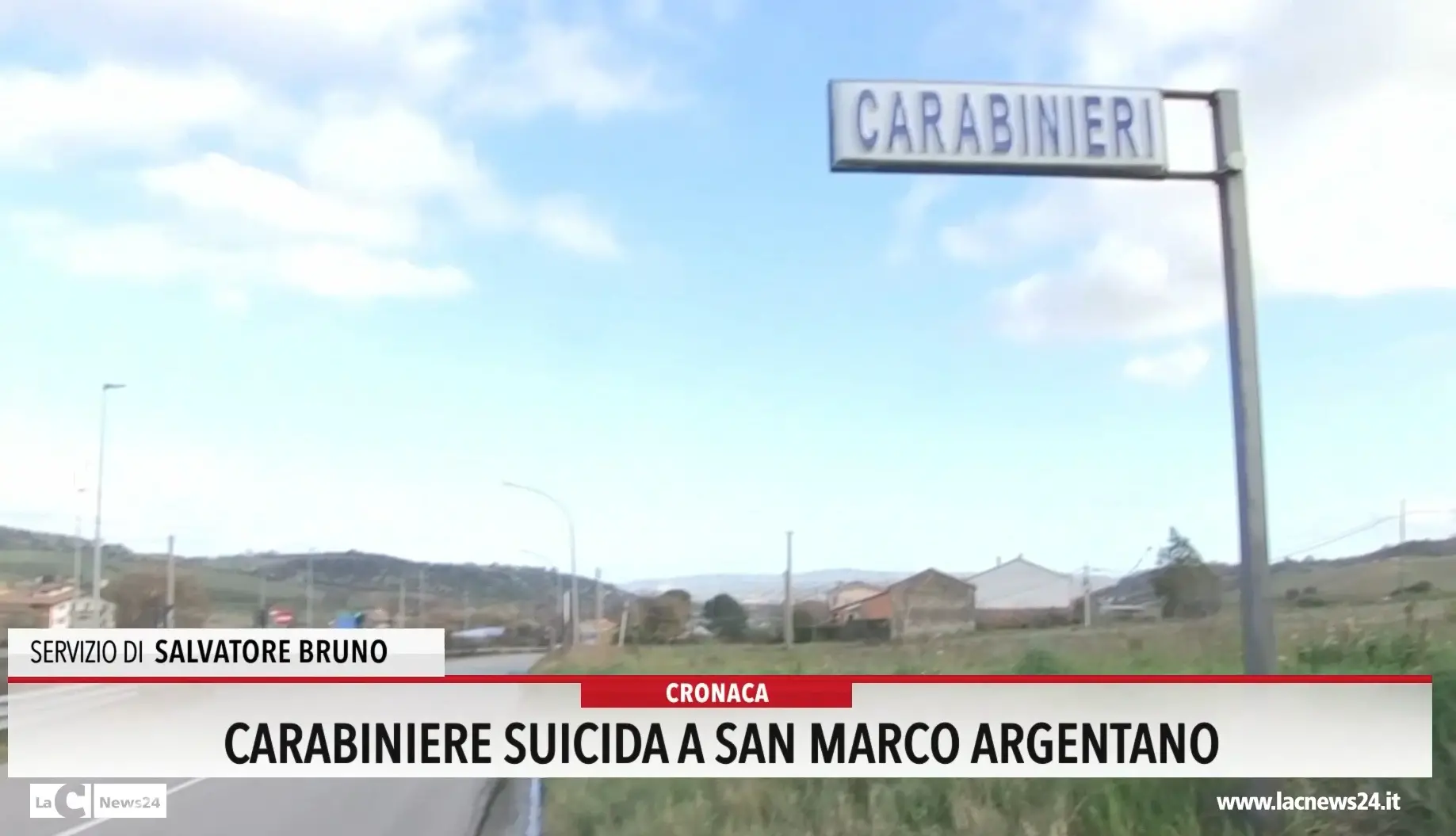 Carabiniere suicida a San Marco Argentano