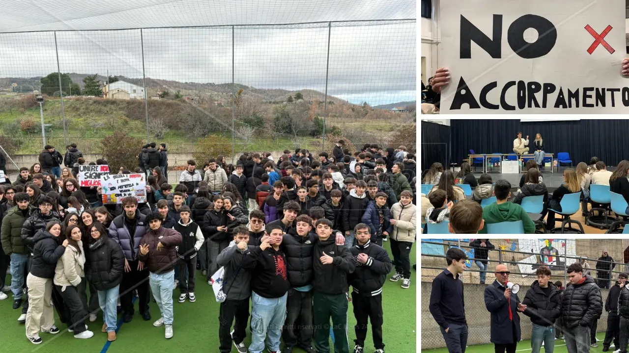 Acri, gli studenti contestano (ancora) l’accorpamento di tre scuole: «Ingiusto e insensato»