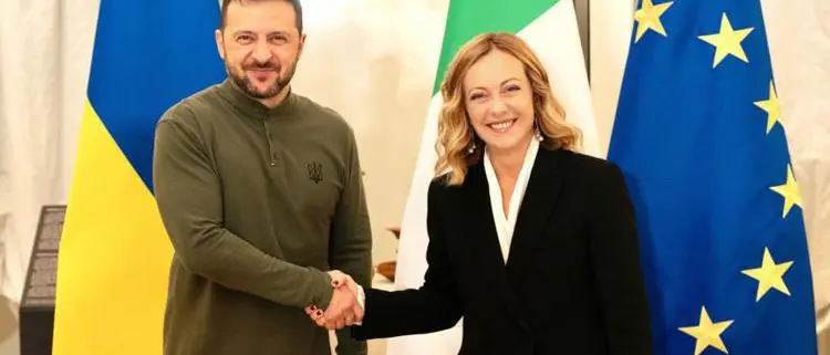 Meloni riceve Zelensky: «Dall’Italia sostegno a 360 gradi all’Ucraina»