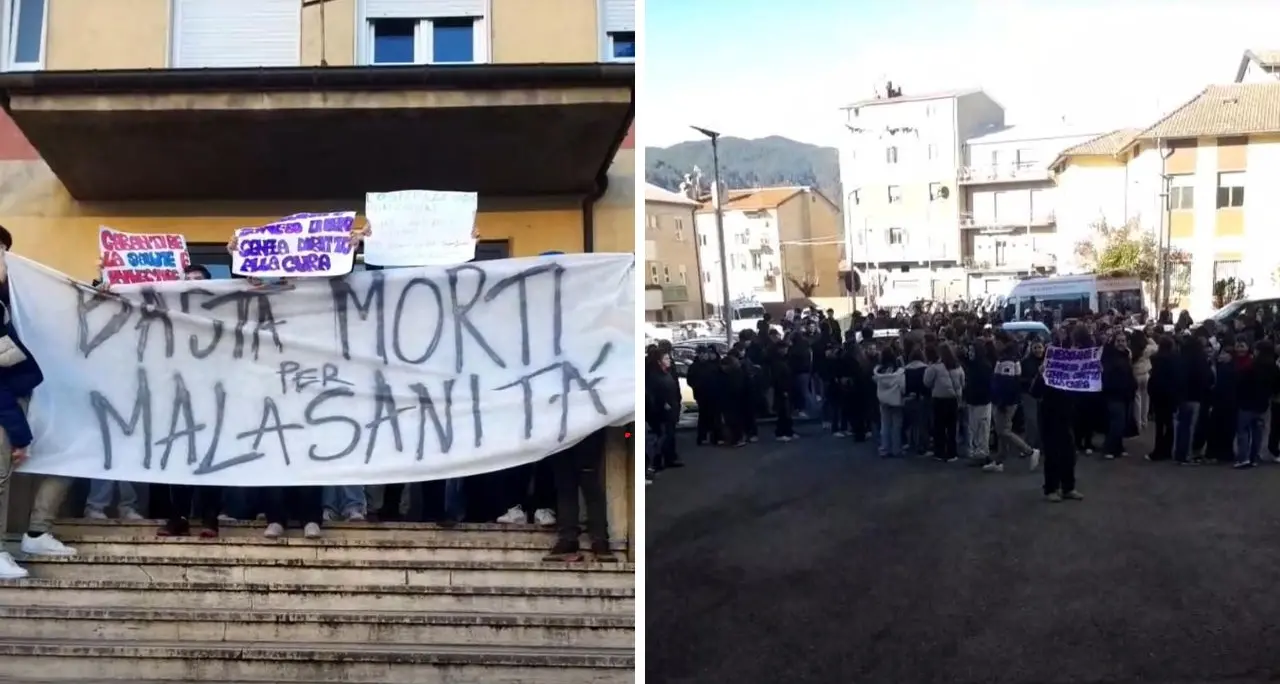 San Giovanni in Fiore, gli studenti delle superiori in piazza per la sanità: «Ogni vita conta»