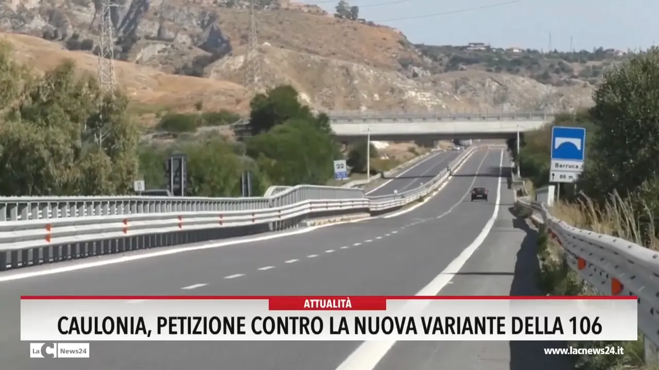 Caulonia, petizione contro la nuova variante della 106