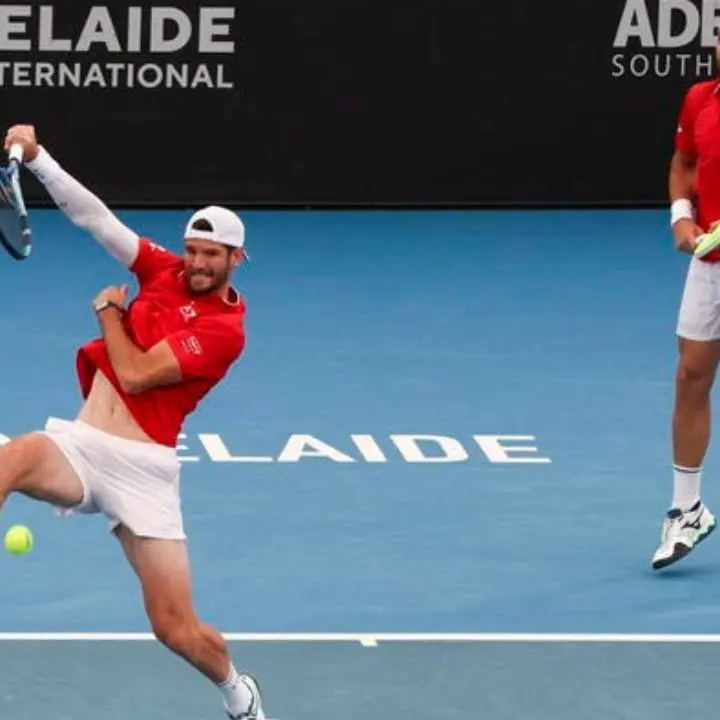 Tennis, Simone Bolelli e Andrea Vavassori vincono il torneo Atp250 di Adelaide\u00A0\n