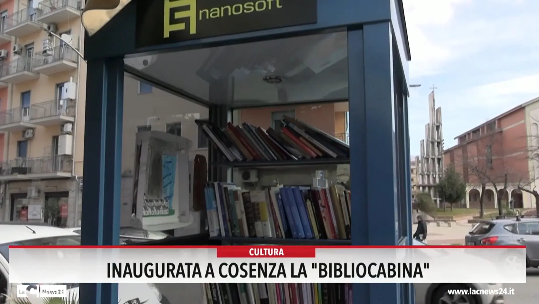 Inaugurata a Cosenza la bibliocabina