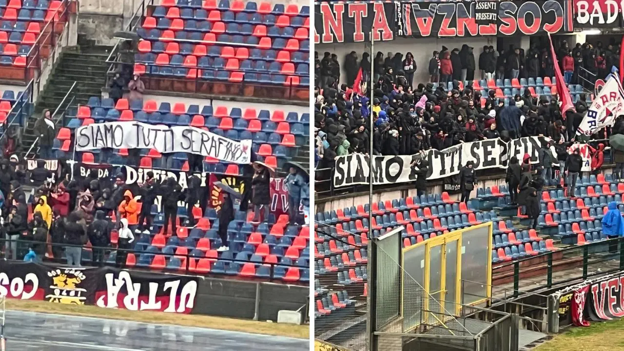 Morte Serafino Congi, durante Cosenza-Mantova il Marulla ricorda il 48enne di San Giovanni in Fiore