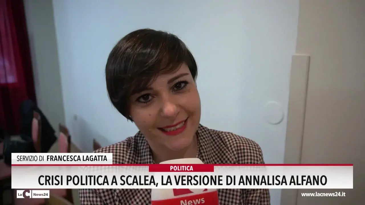 Crisi politica a Scalea, la versione di Annalisa Alfano