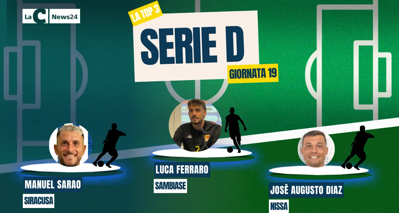 Serie D: Ferraro match winner per il Sambiase, Sarao conferma il Siracusa in vetta. Diaz della Nissa (tripletta) completa la Top 3