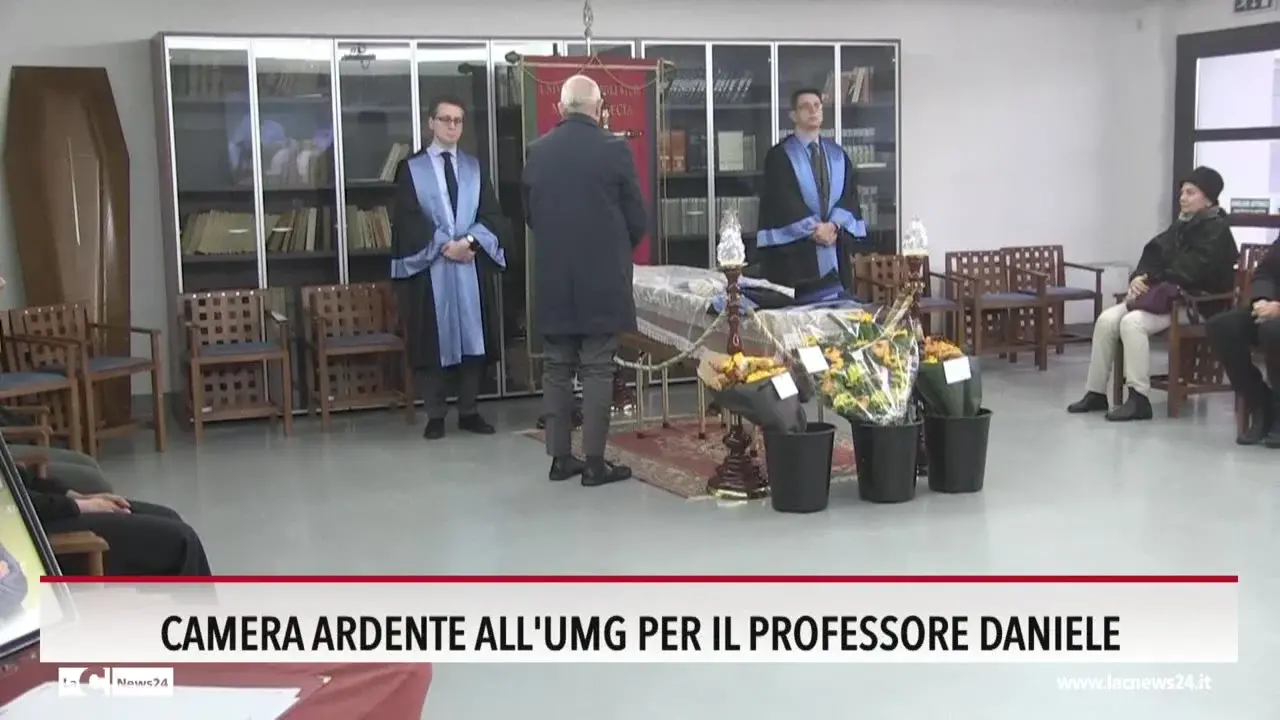 Camera ardente all'Umg per il professore Daniele