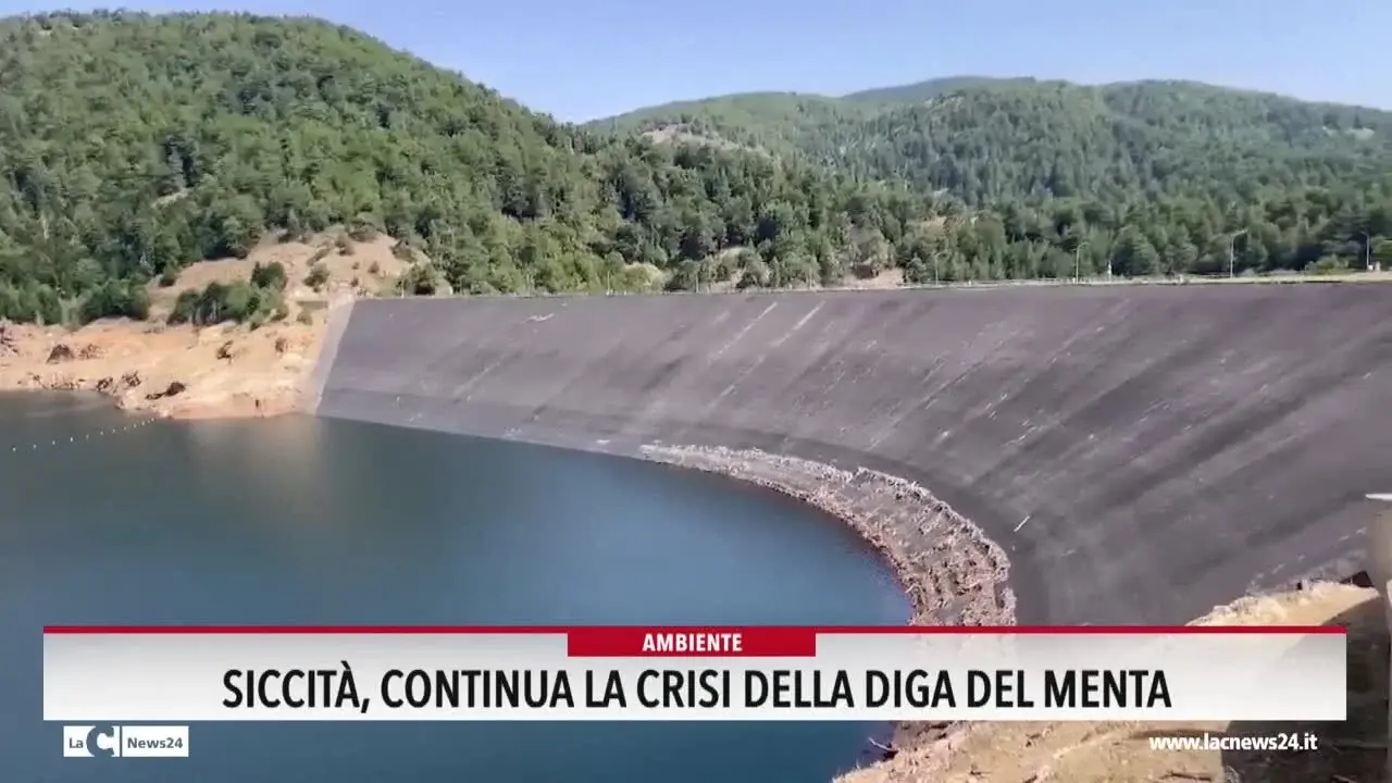 Siccità, continua la crisi della diga del Menta