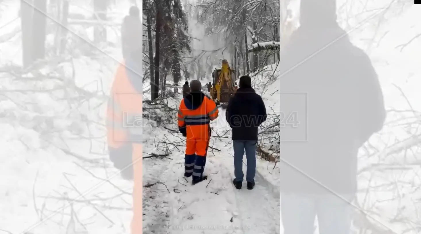 Maltempo a Corigliano Rossano, famiglie isolate dalla neve