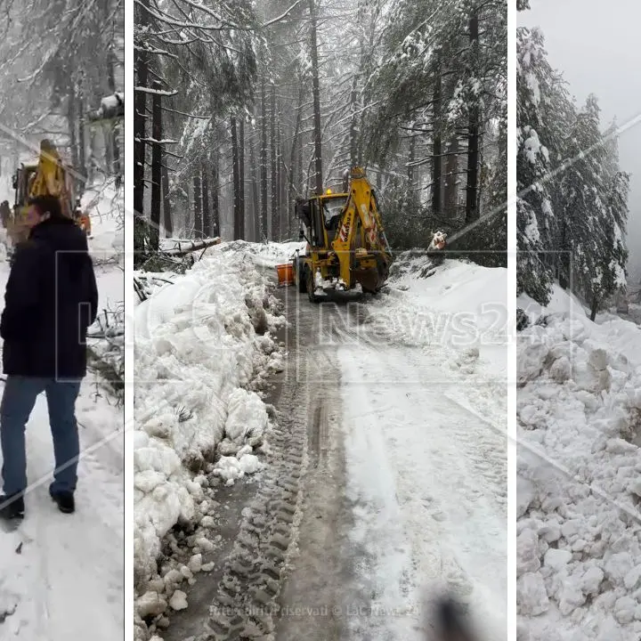 Corigliano Rossano, intere contrade\u00A0bloccate dalla neve. Stasi furibondo con la Provincia: «Spariti»\n