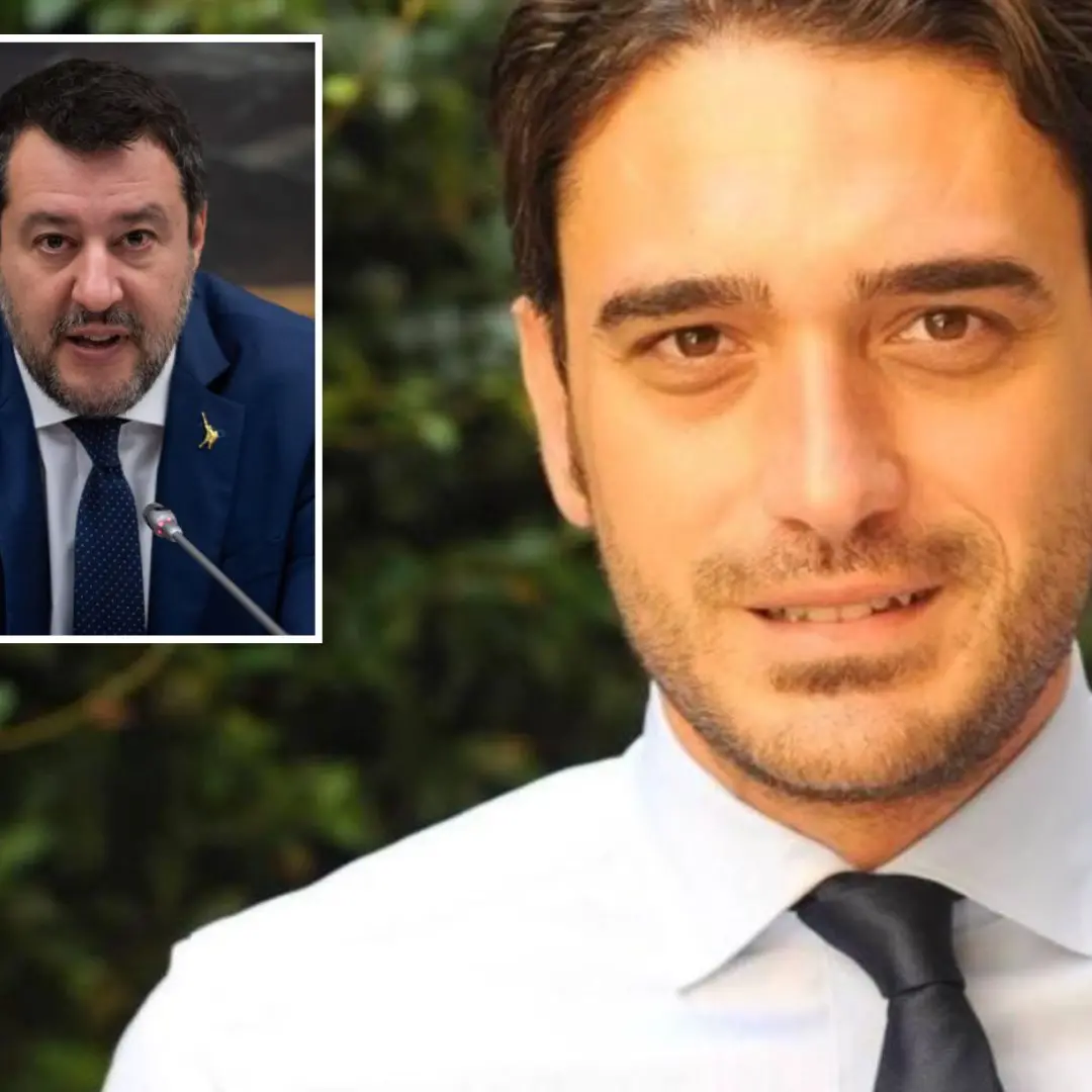 Il senatore Irto e nel riquadro il ministro Salvini