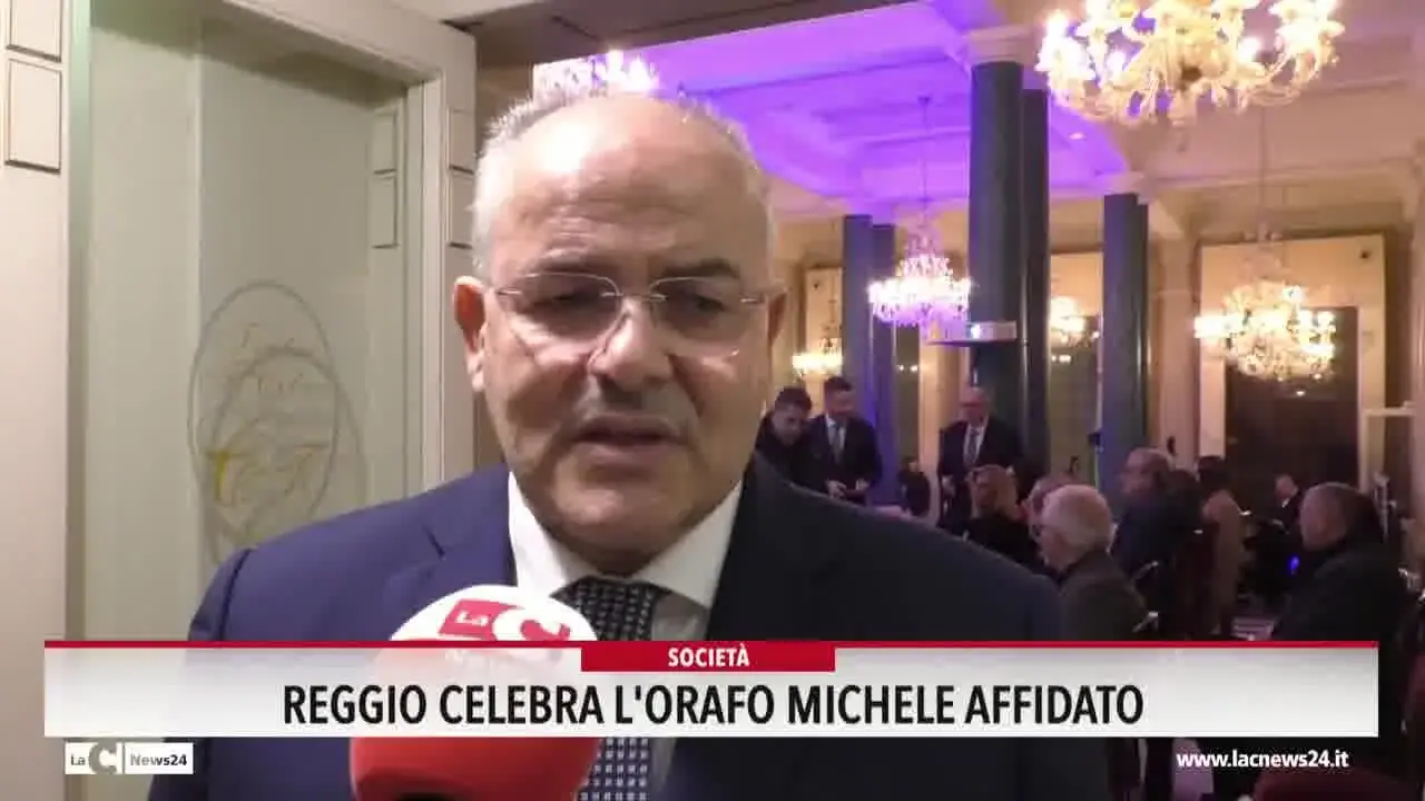 Reggio celebra l'orafo Michele Affidato