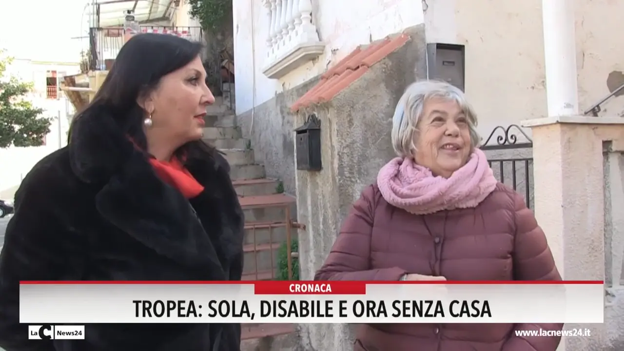 Tropea: sola, disabile e ora senza casa