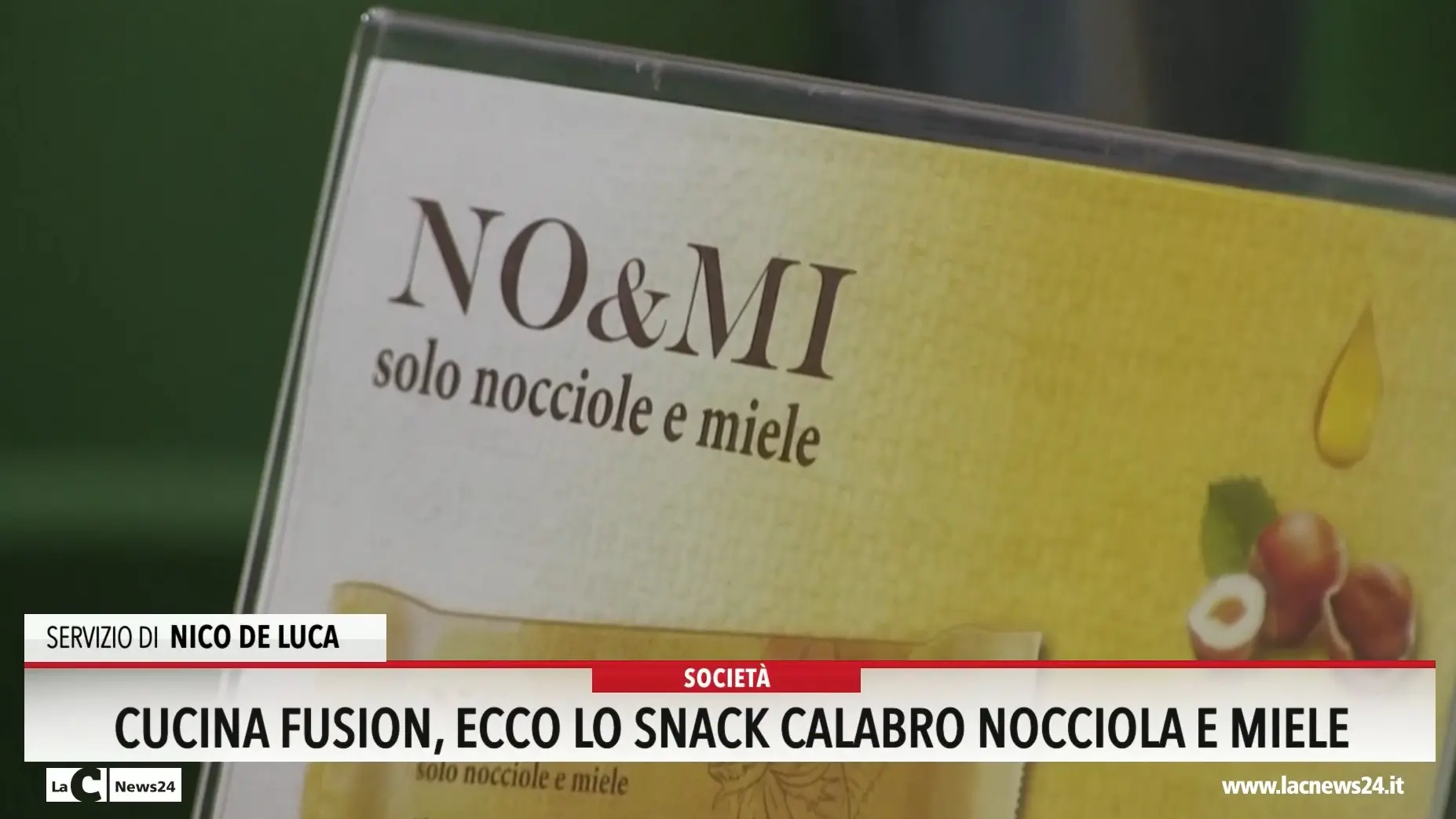 Cucina fusion, ecco lo snack calabro nocciola & miele