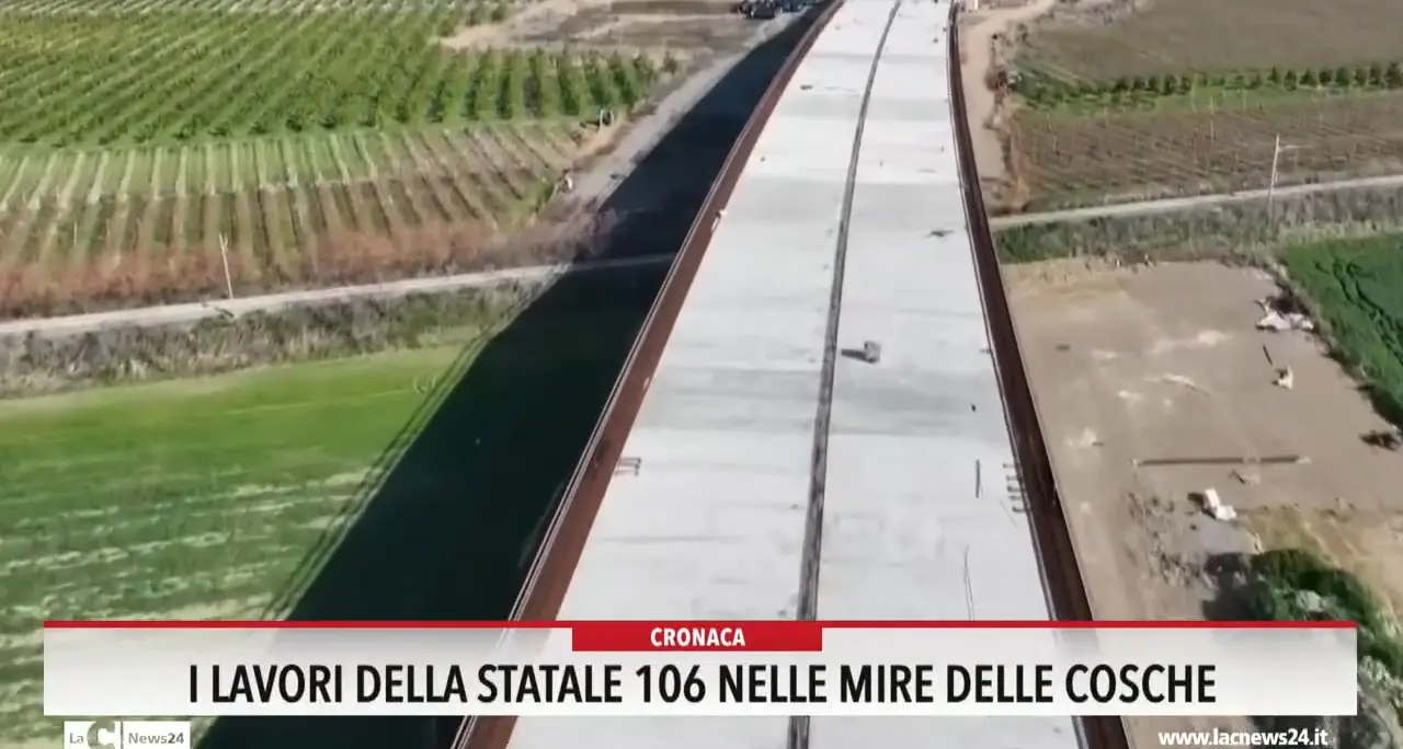 I lavori della statale 106 nelle mire delle cosche