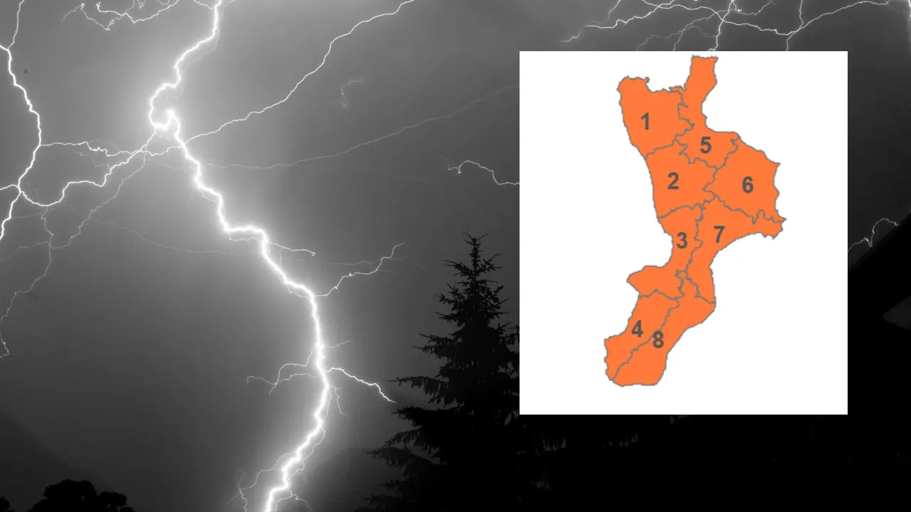 Allerta arancione domani in Calabria, continua l’ondata di maltempo con nubifragi e forti raffiche di vento\n