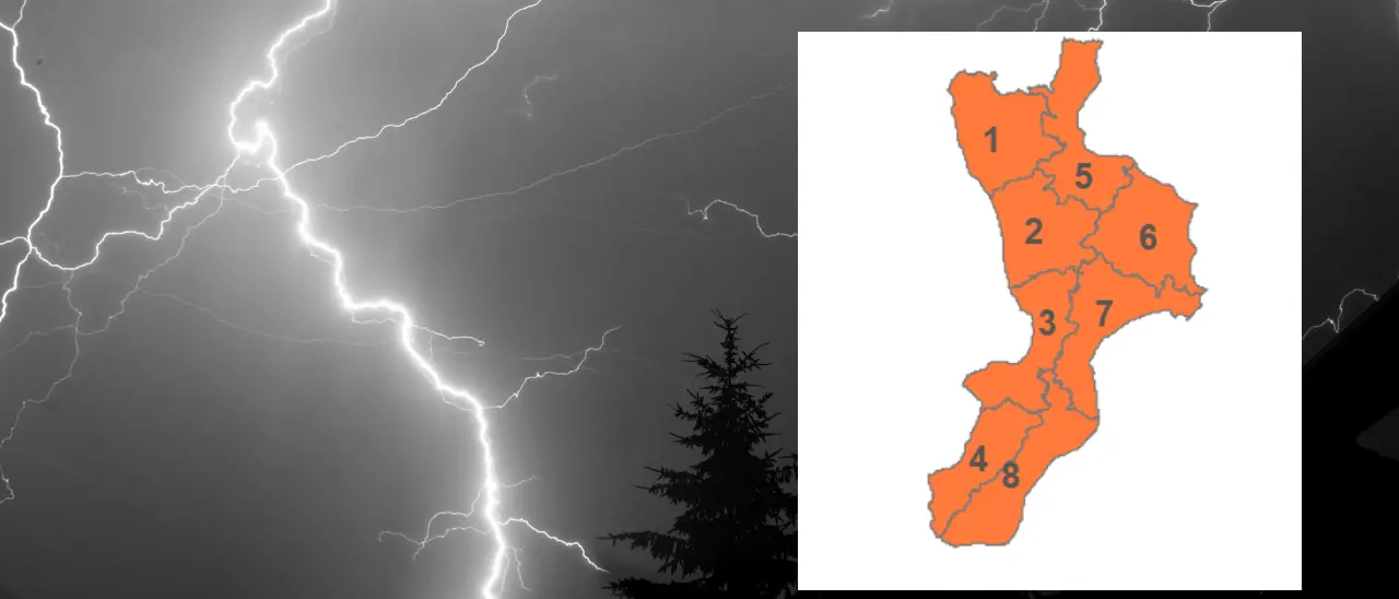 Allerta arancione domani in Calabria, continua l’ondata di maltempo con nubifragi e forti raffiche di vento\n