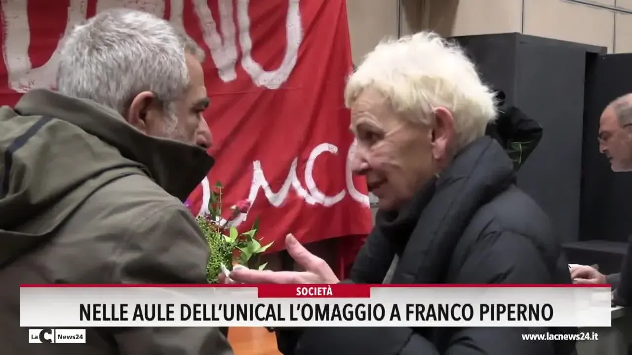 Nelle aule dell'Unical l'omaggio a Franco Piperno