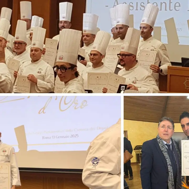 Orgoglio calabrese, chef Mazzotta premiato alla Camera dei deputati: è tra i migliori insegnanti di cucina del 2024\n
