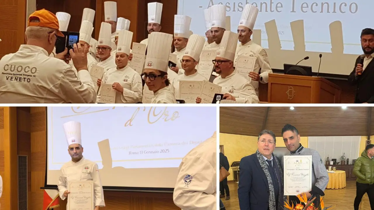 Orgoglio calabrese, chef Mazzotta premiato alla Camera dei deputati: è tra i migliori insegnanti di cucina del 2024\n