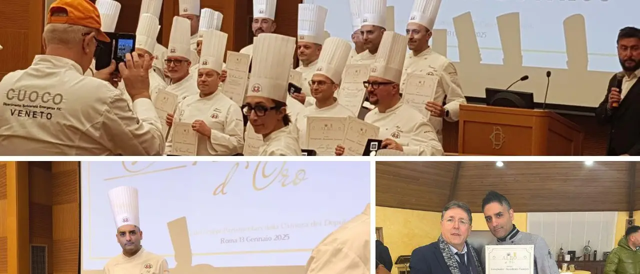 Orgoglio calabrese, chef Mazzotta premiato alla Camera dei deputati: è tra i migliori insegnanti di cucina del 2024\n