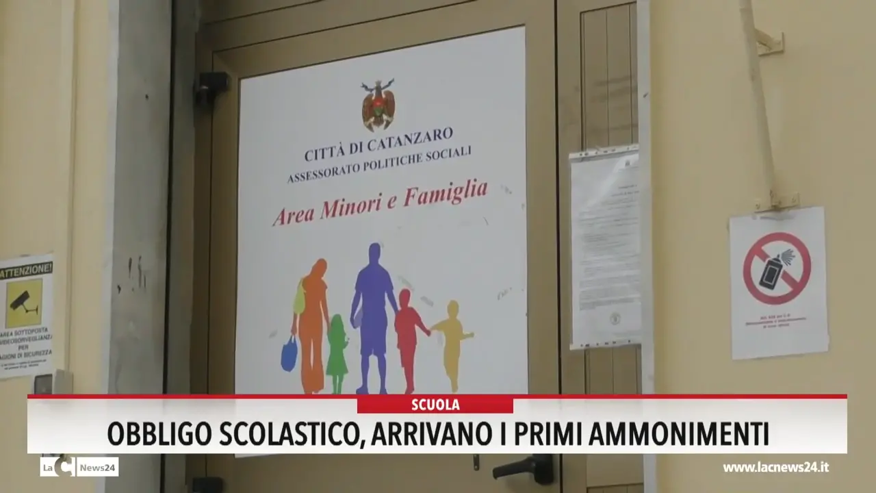 Obbligo scolastico, arrivano i primi ammonimenti