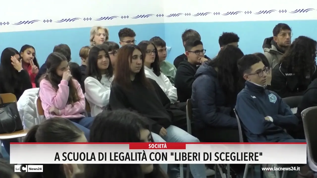 A scuola di legalità con \"Liberi di scegliere\"