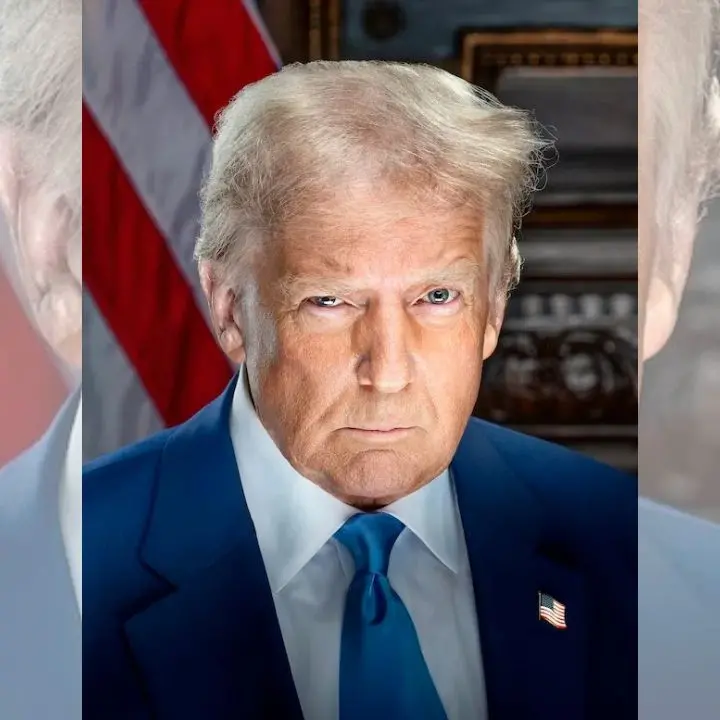 Niente più sorrisi, solo minacce: il ritratto ufficiale di Trump è il colpo di scena perfetto per il suo ritorno\n