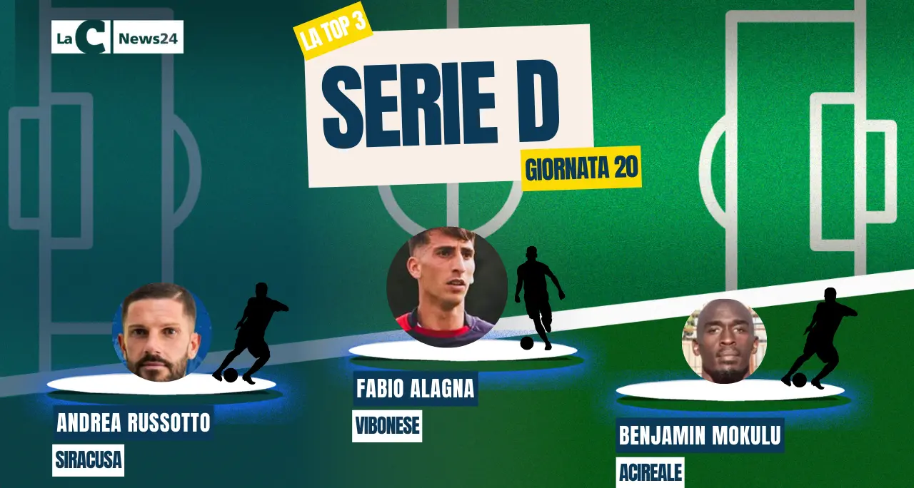 Serie D, Alagna regala il derby alla Vibonese: completano la Top 3 della 20esima giornata Russotto (Siracusa) e Mokulu (Acireale)