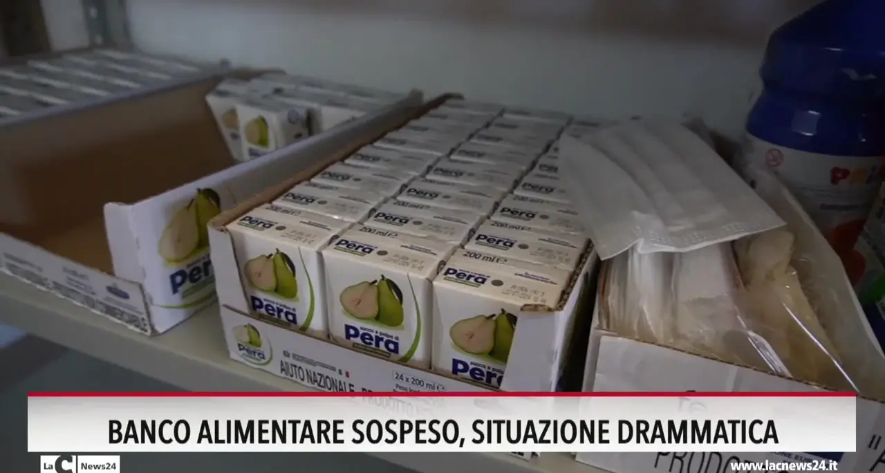 Banco alimentare sospeso: situazione drammatica