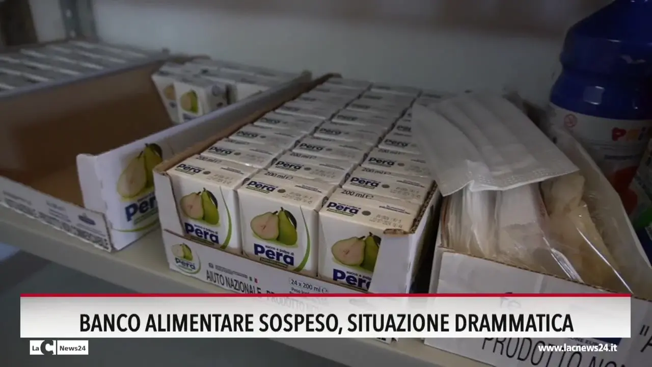 Banco alimentare sospeso: situazione drammatica