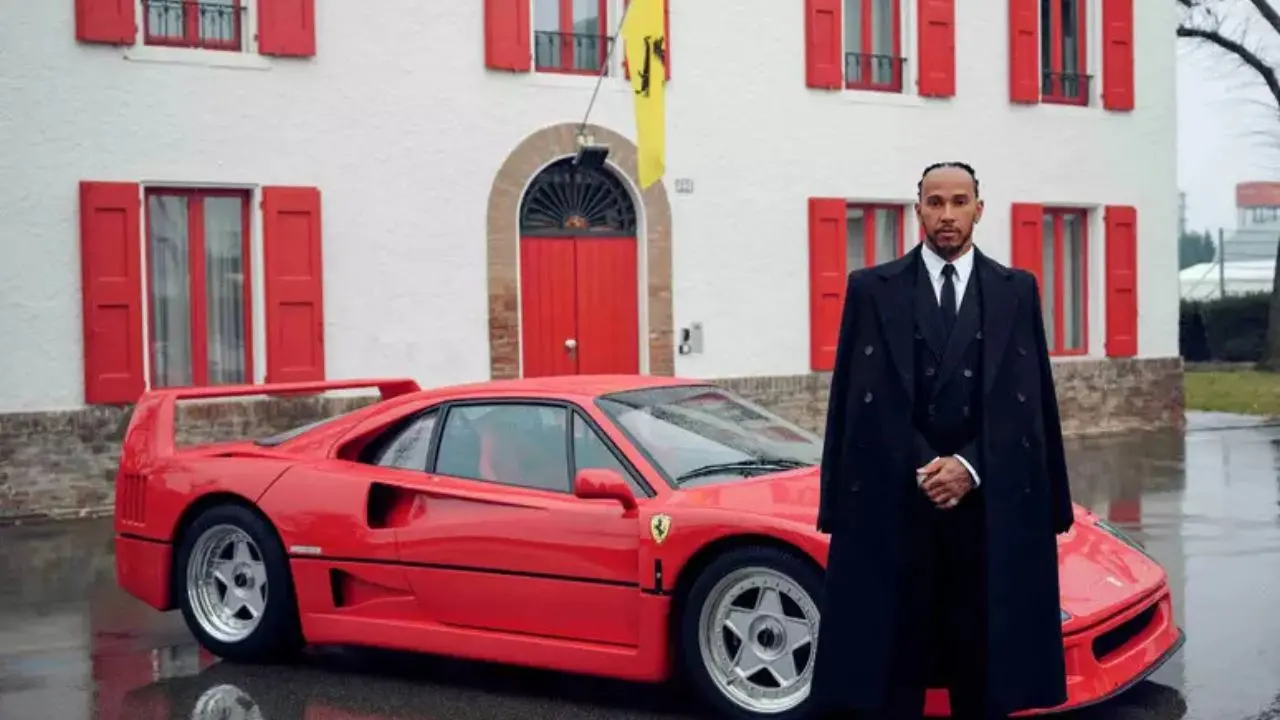 Lewis Hamilton a Maranello