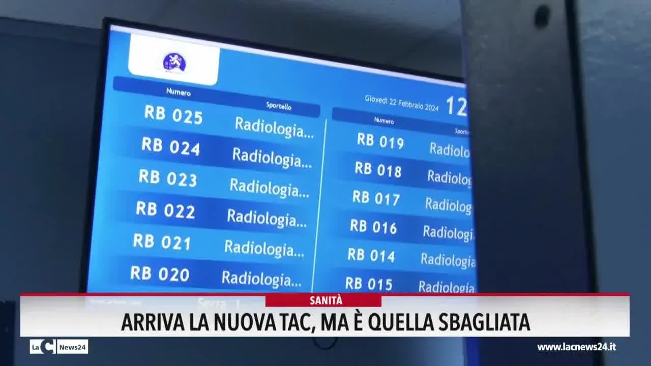 Catanzaro, arriva la nuova tac ma è quella sbagliata