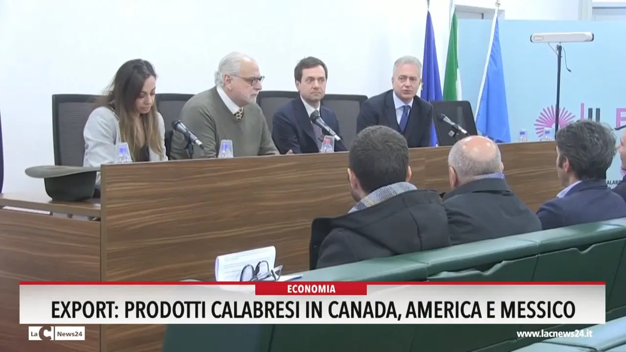 Export di prodotti calabresi in Canada, America e Messico