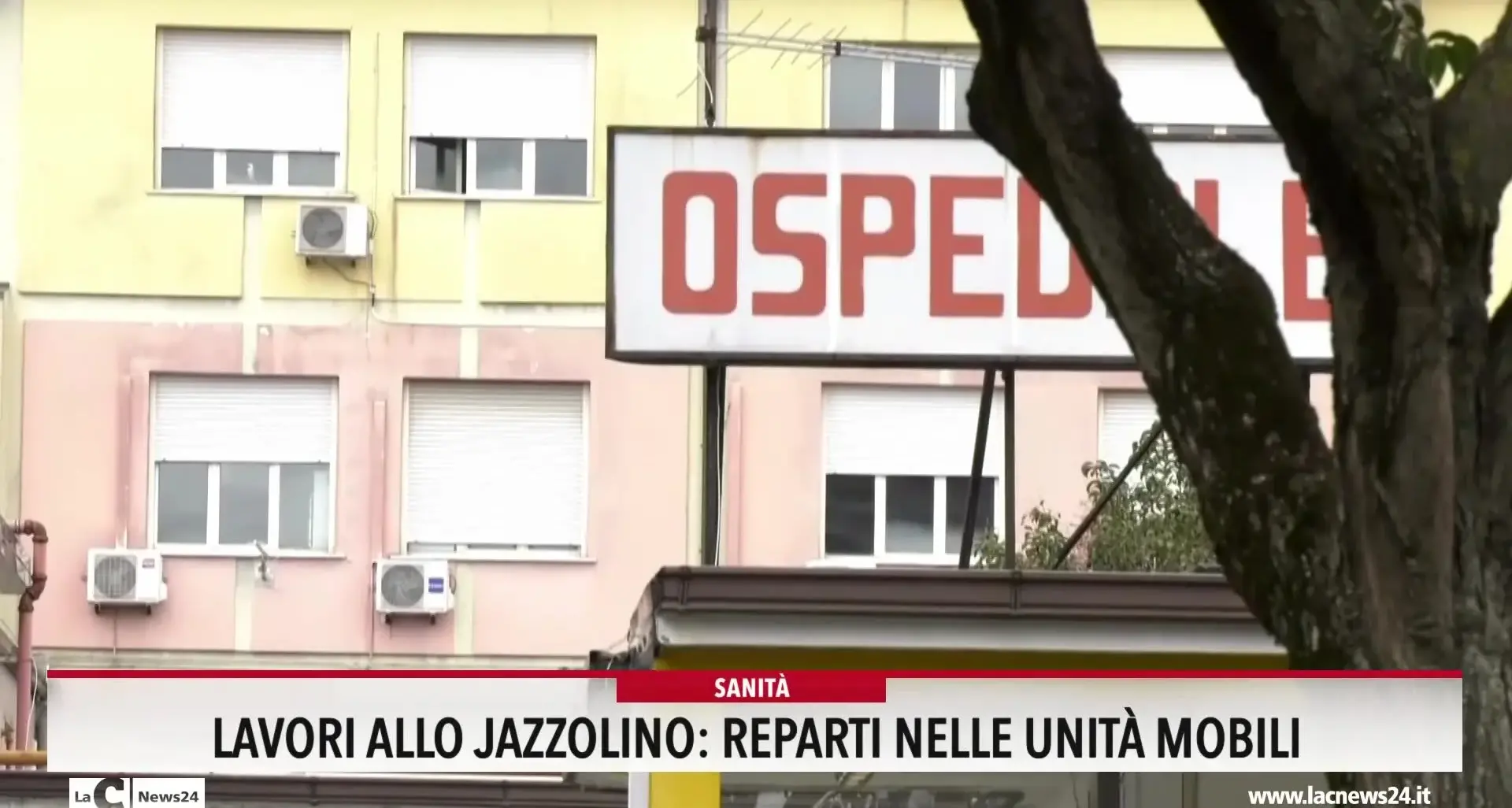 Ospedale Jazzolino, reparti da trasferire nelle unità mobili