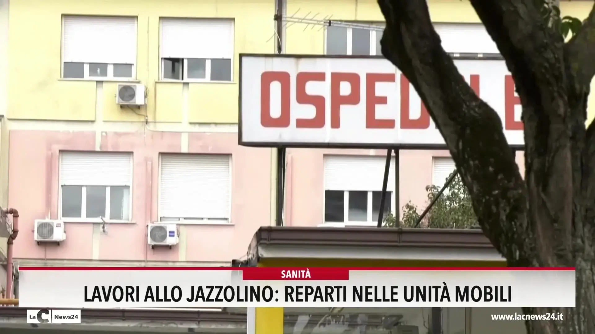 Ospedale Jazzolino, reparti da trasferire nelle unità mobili