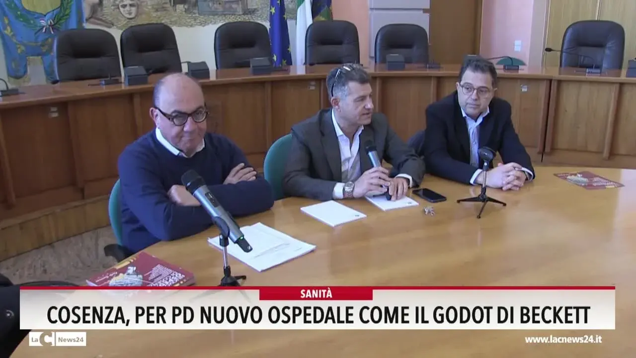 Cosenza, per Pd nuovo ospedale come il Godot di Beckett