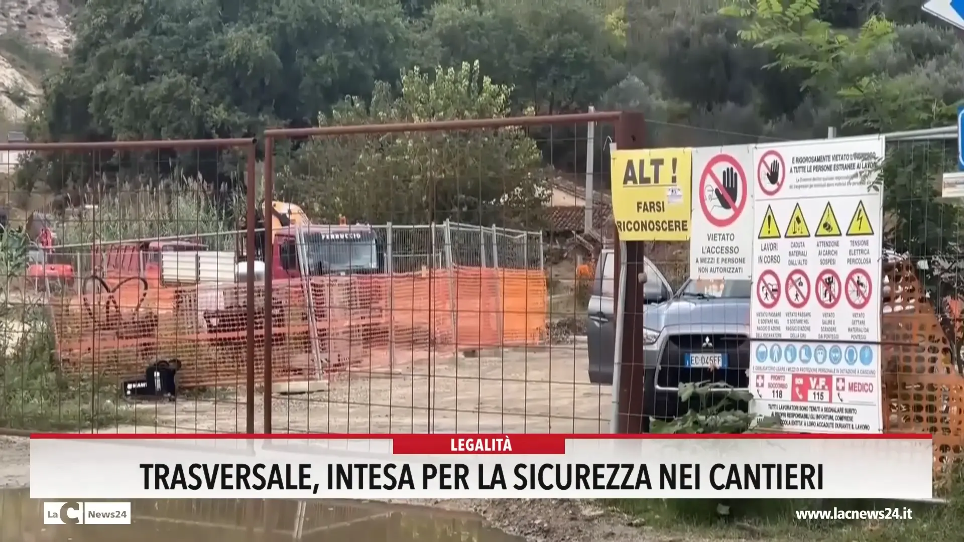 Trasversale, intesa per la sicurezza nei cantieri