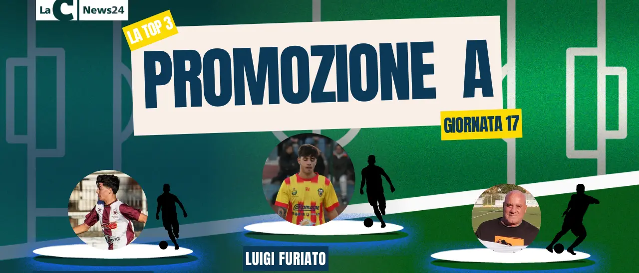Promozione A, una perla di Furiato manda il Trebisacce in vetta. Nella Top 3 anche Aiello (Morrone) e il tecnico dello Scalea Germano
