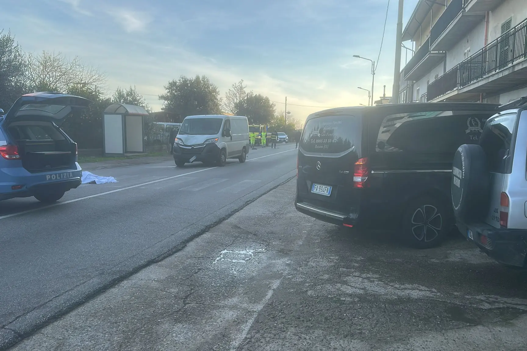 <p>Il luogo dell&#39;incidente a Corigliano Rossano</p>\\n