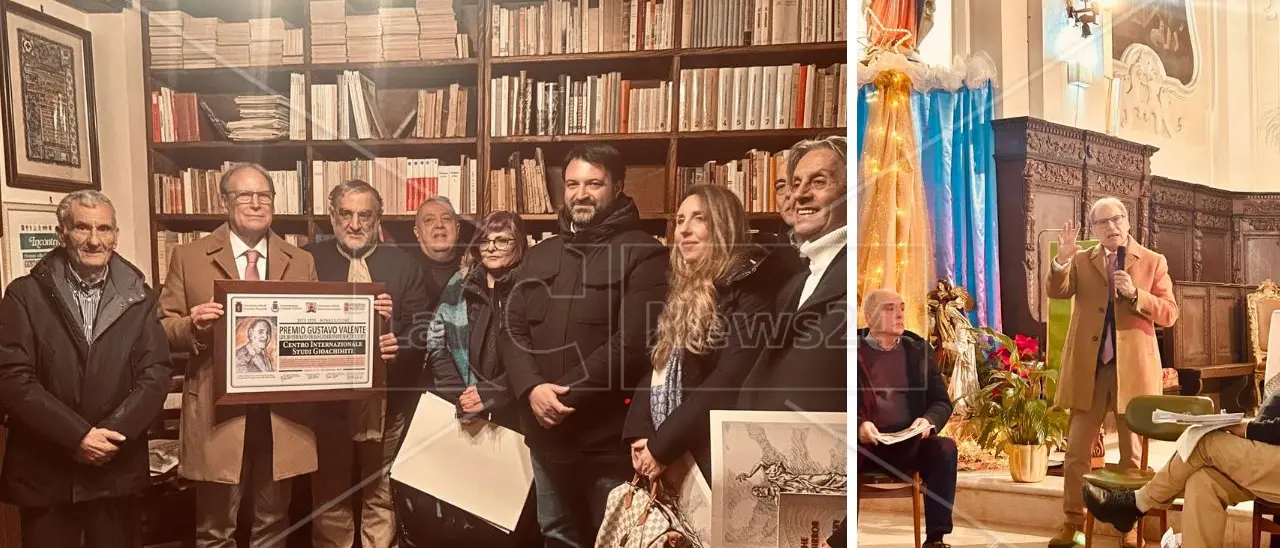 Celico, conferito al Centro Internazionale di Studi Gioachimiti il Premio Gustavo Valente\u00A0\n