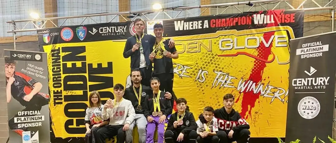 Gioia Tauro, Cobra Kai kickboxing ottimi risultati al Golden Glove in Veneto