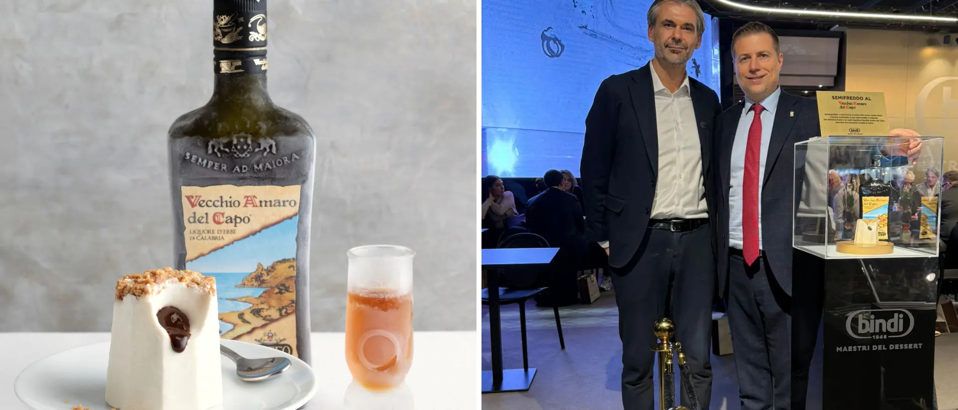 Nasce il\u00A0primo semifreddo all’amaro: creato da Bindi\u00A0con un cuore di crema al Vecchio Amaro del Capo